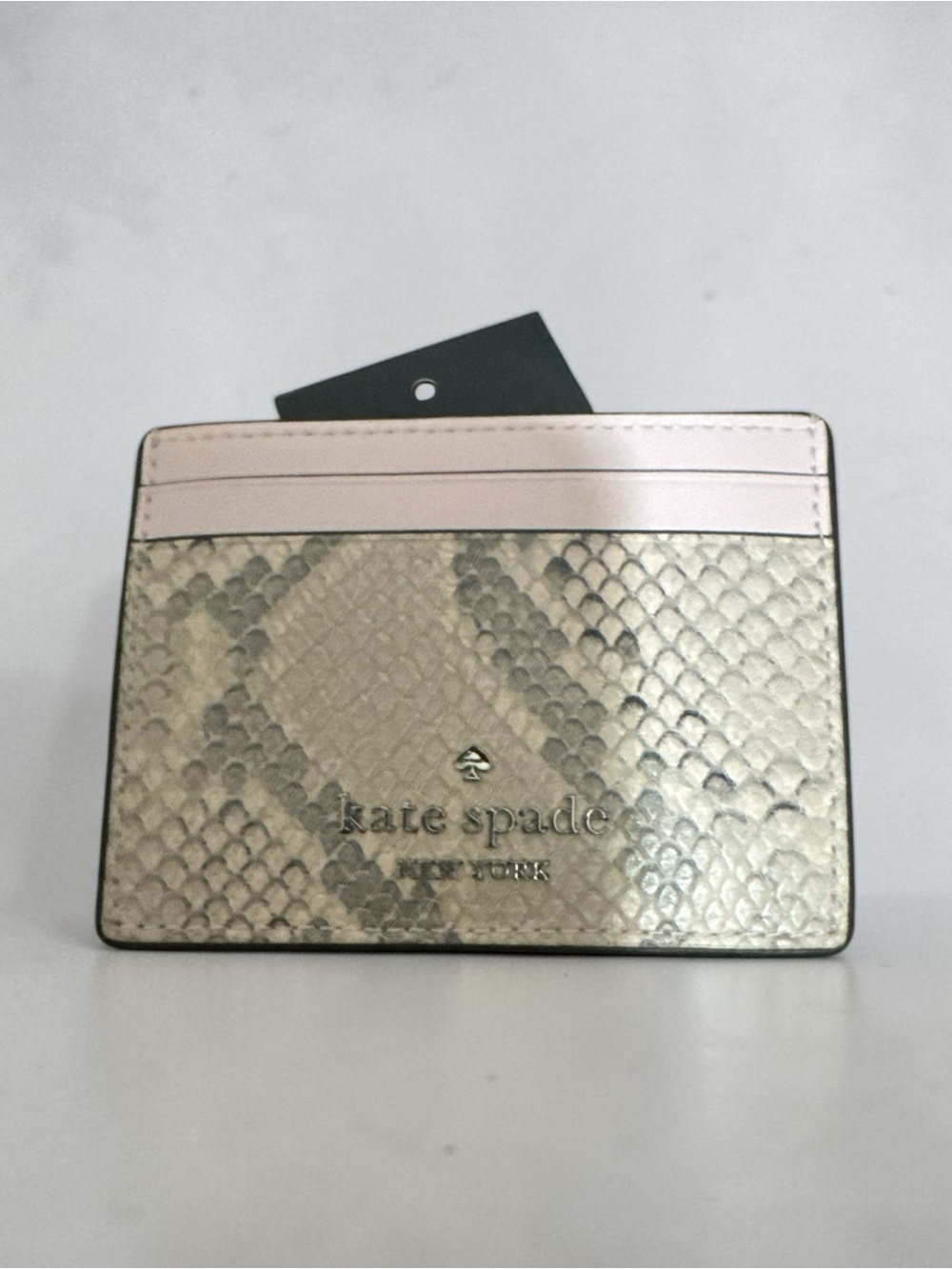 Kate Spade New York Snake-Embossed Card Holder